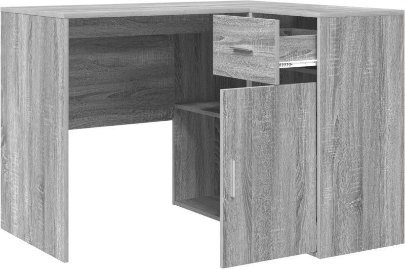 vidaXL Γωνιακό Γραφείο Γκρι Sonoma 102x88x75 cm Φτιαγμένο Ξύλο