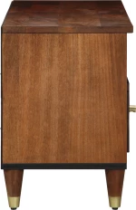 vidaXL Ντουλάπα τηλεόρασης 100x33x46 εκ. Μασίφ ξύλο μάνγκο