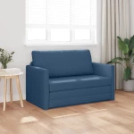 vidaXL Καναπές Κρεβάτι 2 σε 1 Μπλε 124x71x78 cm Ύφασμα