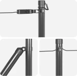 vidaXL Στήλες περίφραξης με βάσεις 13 τεμ Ø32mm 110cm Γαλβανισμένο Ατσάλι