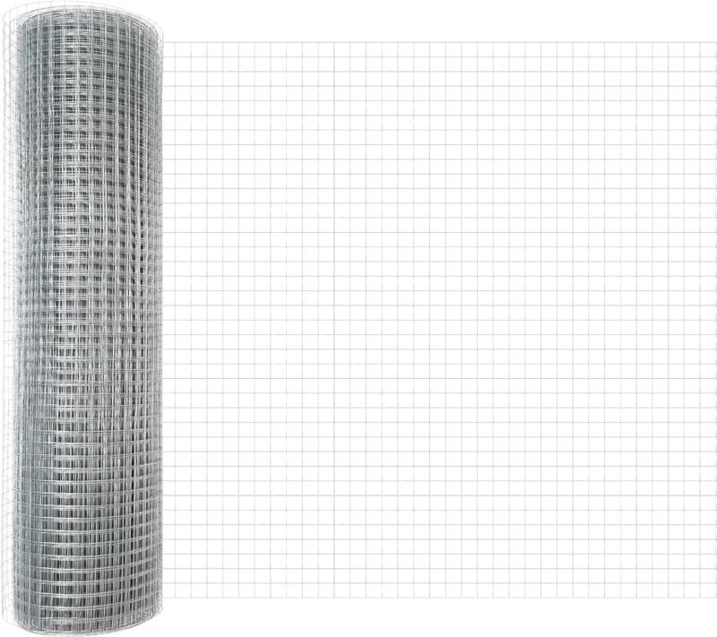 vidaXL Φράχτης Σύρματος 0,8x50 μ Γαλβανισμένο Ατσάλι