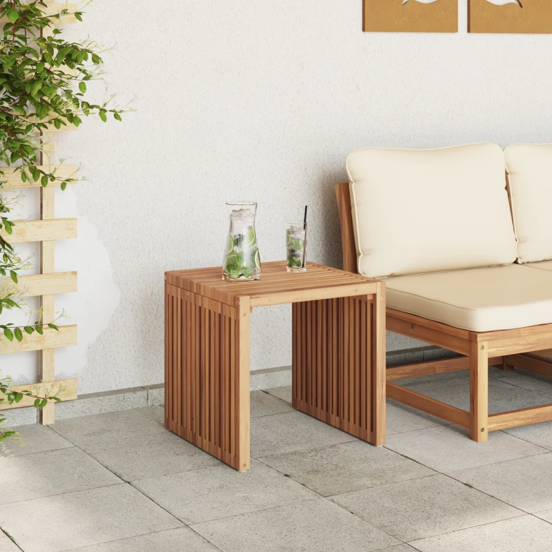 vidaXL Τραπεζάκι Κήπου 45 x 42.5 x 45 εκ. Μασίφ Ξύλο Teak