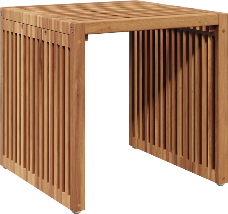 vidaXL Τραπεζάκι Κήπου 45 x 42.5 x 45 εκ. Μασίφ Ξύλο Teak