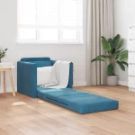 vidaXL Πολυθρόνα Καναπέ 2 σε 1 Μπλε 74x77x81 εκ. Βελούδου