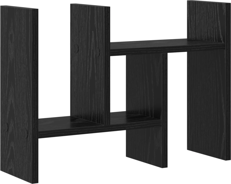 VidaXL Οργανωτής Γραφείου Μαύρη Βελανιδιά 50x15.5x35.5 εκ
