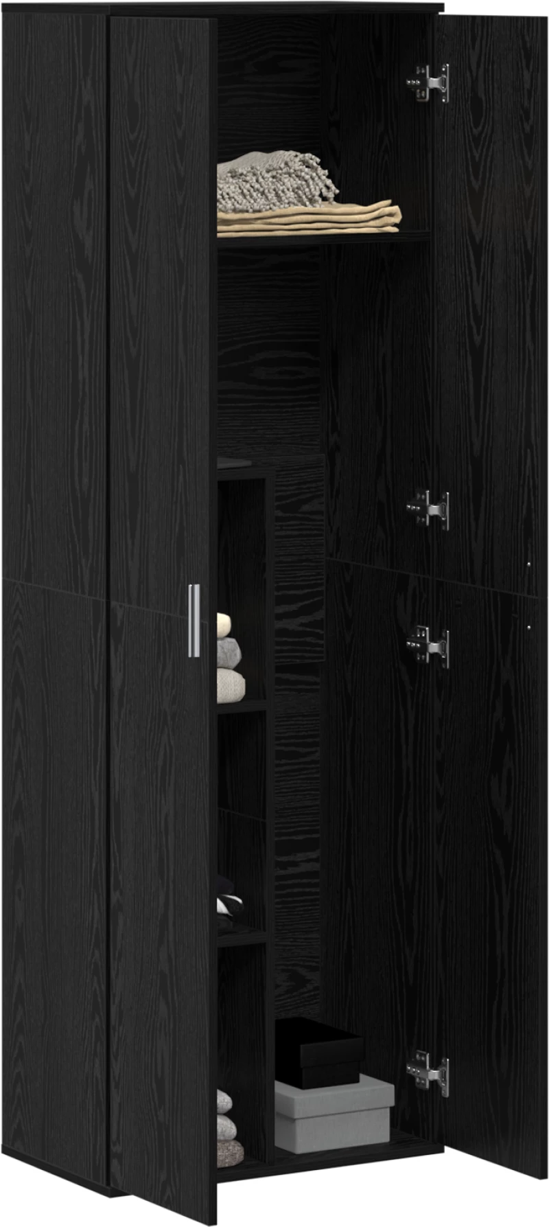 vidaXL Ντουλάπι Μαύρου Δρύος 60x35x180 cm Επεξεργασμένο Ξύλο