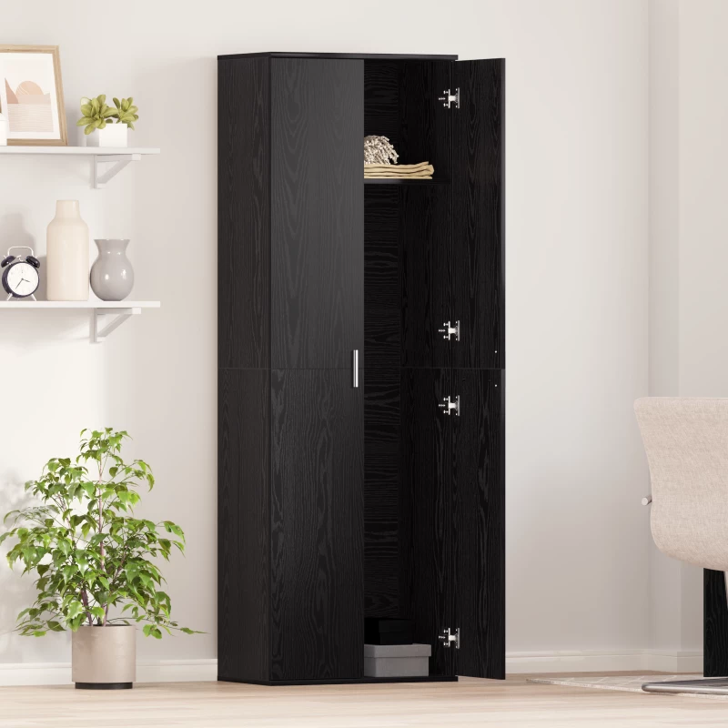 vidaXL Ντουλάπι Μαύρου Δρύος 60x35x180 cm Επεξεργασμένο Ξύλο