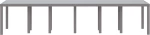 vidaXL Τραπέζι Κήπου Ανοιχτό Γκρι 350x100x73 cm Poly Rattan