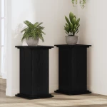 vidaXL Βάση Φυτών Μαύρης Δρυός 33x33x60 εκ. Φτιαγμένο από Ξύλο