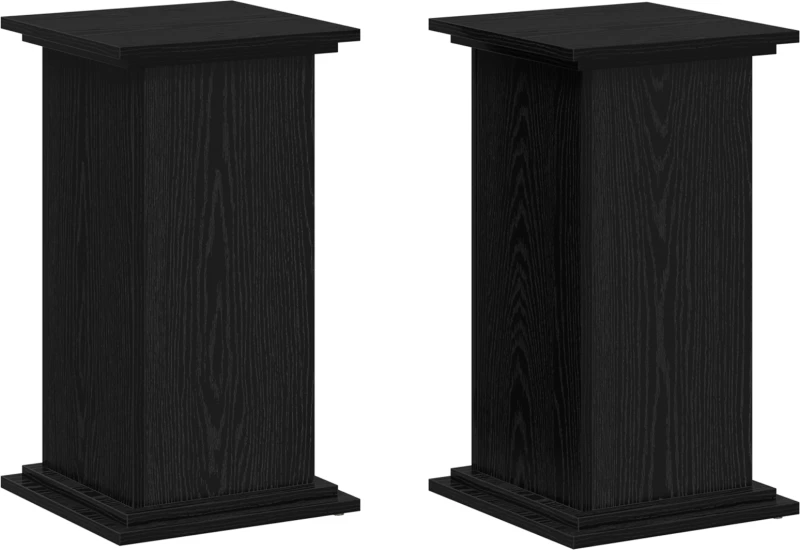 vidaXL Βάση Φυτών Μαύρης Δρυός 33x33x60 εκ. Φτιαγμένο από Ξύλο
