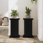 vidaXL Βάση Φυτών Μαύρης Δρυός 33x33x60 εκ. Φτιαγμένο από Ξύλο