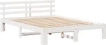 vidaXL Ξύλινο Κρεβάτι Λευκό Ξύλο 140 x 200 cm Ανθεκτικό
