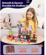 VEVOR Magnetic Blocks 150 PCS Dark Castle Set STEM Montessori Sensory Toys