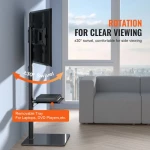 VEVOR TV Stand Mount Swivel Universal TV Stand for 32-65 in TVs Adjustable Height