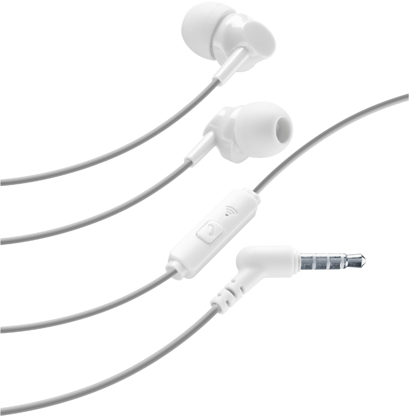 Cellular Line Handsfree Ακουστικά Style Color Με Βύσμα 3,5mm Λευκά