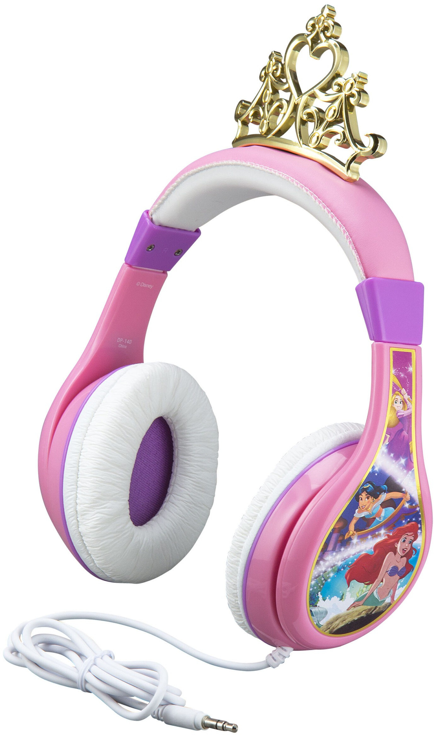 eKids Disney Princess Ενσύρματα Ακουστικά με ασφαλή μέγιστη ένταση ήχου για παιδιά και εφήβους DP-140 Ροζ/Μωβ/Λευκό