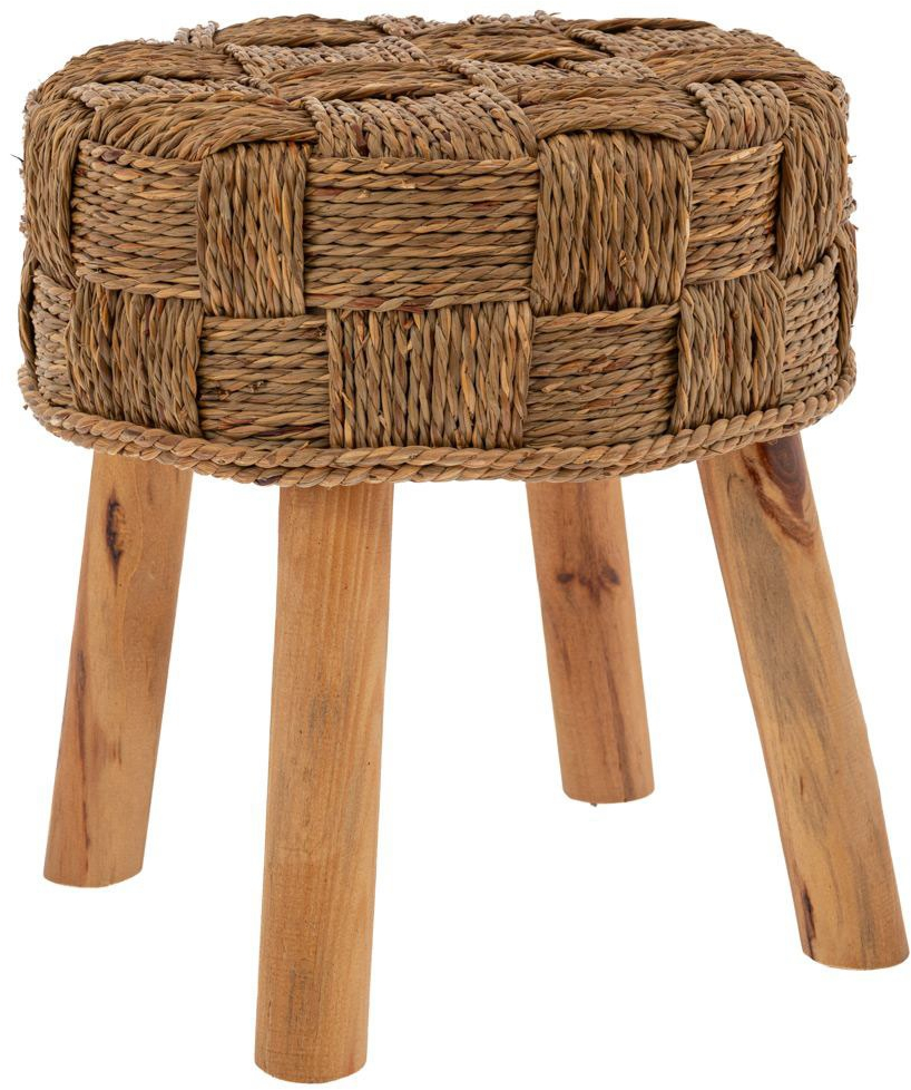 Σκαμπώ Ξύλινο 89283 27x27x29,5cm Natural-Brown