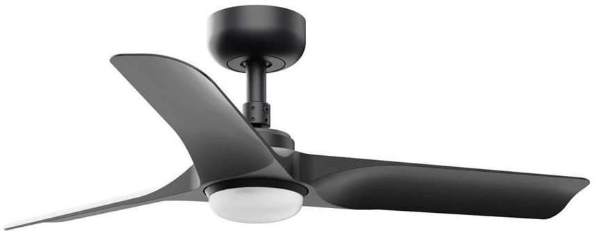 Ανεμιστήρας Οροφής Hey S 33825-1TW D90cm LED 18W 2700/ 4000/ 6000K 480lm Black Faro Barcelona Διάμετρος 90cm