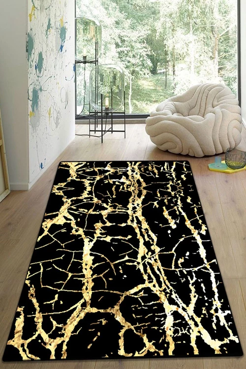 Χαλί Goldes 959CHL2232 Black-Gold Conceptum Hypnose 150x240cm