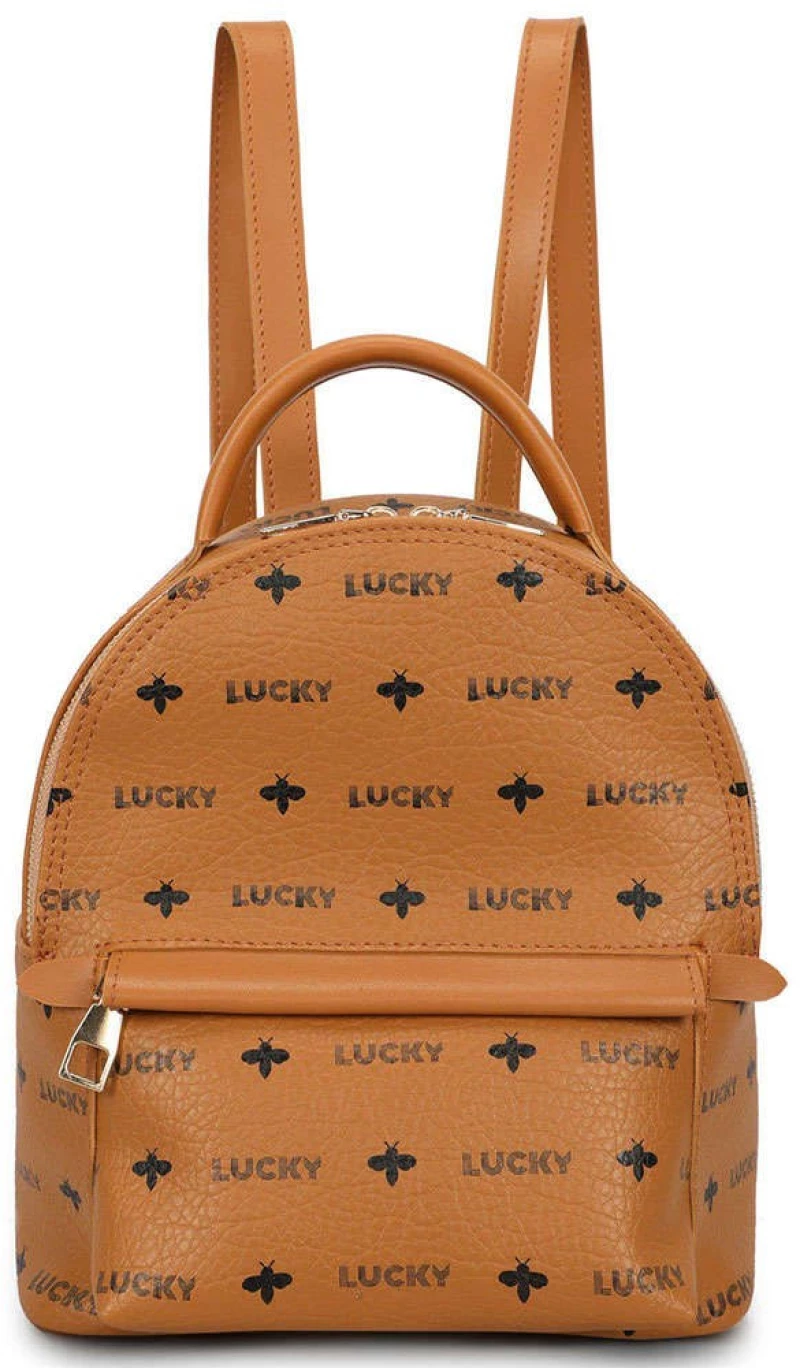 Τσάντα Πλάτης Γυναικεία 671LKB1443 24x14x26cm Tan Lucky Bees