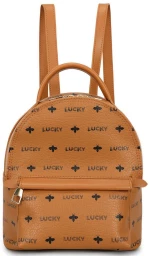 Τσάντα Πλάτης Γυναικεία 671LKB1443 24x14x26cm Tan Lucky Bees