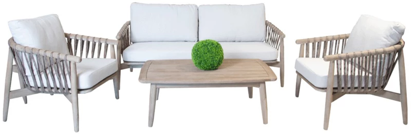 Alicante 2 Σαλόνι κήπου acacia wood set 4 CP