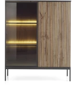 Βιτρίνα Sento Ανθρακί 104x126x39cm