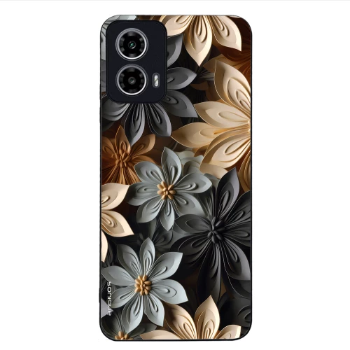 Θήκη Sonique 3D Flower Series για Motorola Moto G34 5G Γκρι