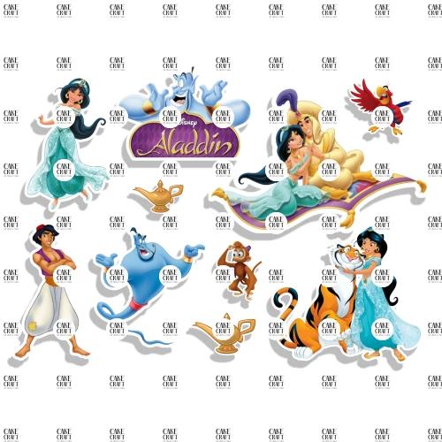 Βρώσιμα σχέδια Aladdin 10τμχ