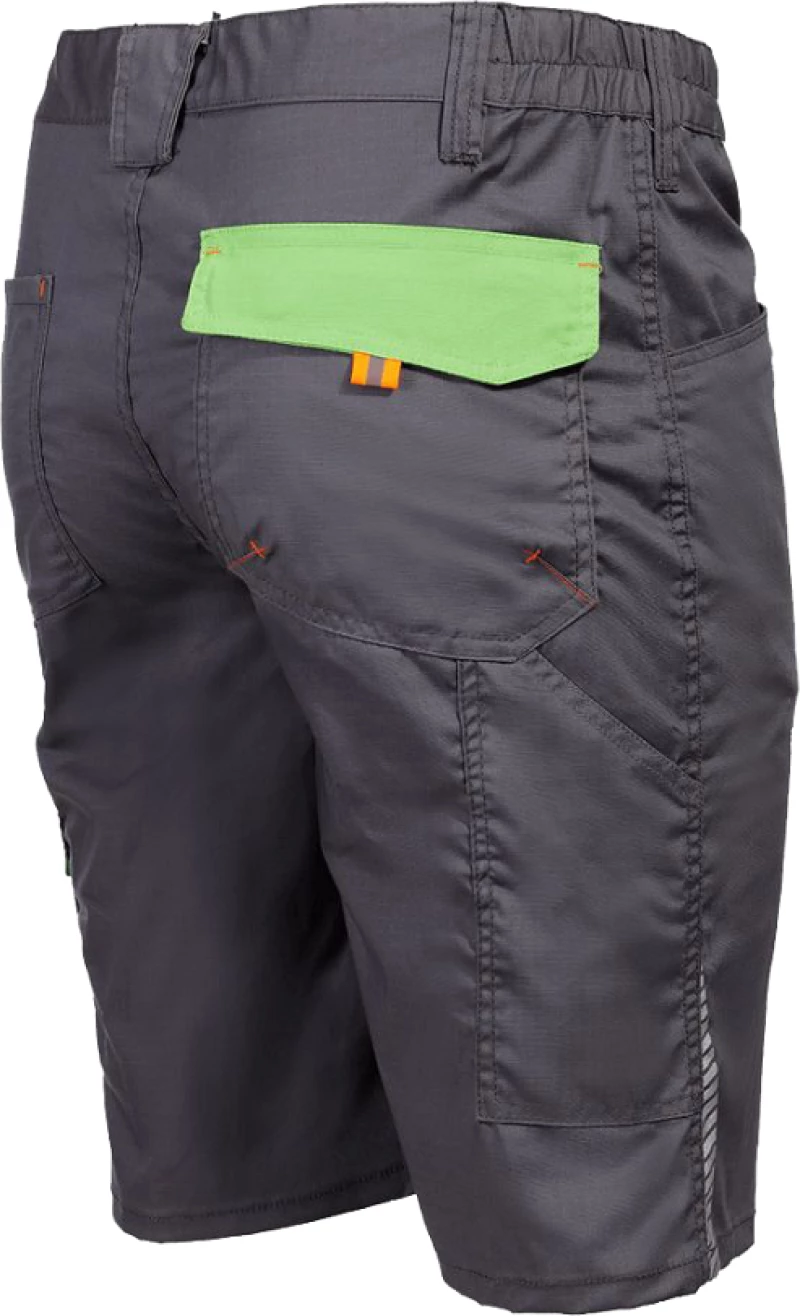 Ελαστική Cargo Βερμούδα Με Ανακλαστικά Γκρι - Prisma Light Stretch Work Shorts Grey