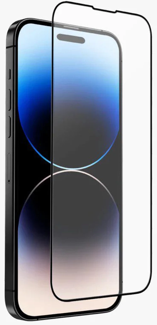 Matte Tempered Glass για iPhone 14 Pro- Black OEM