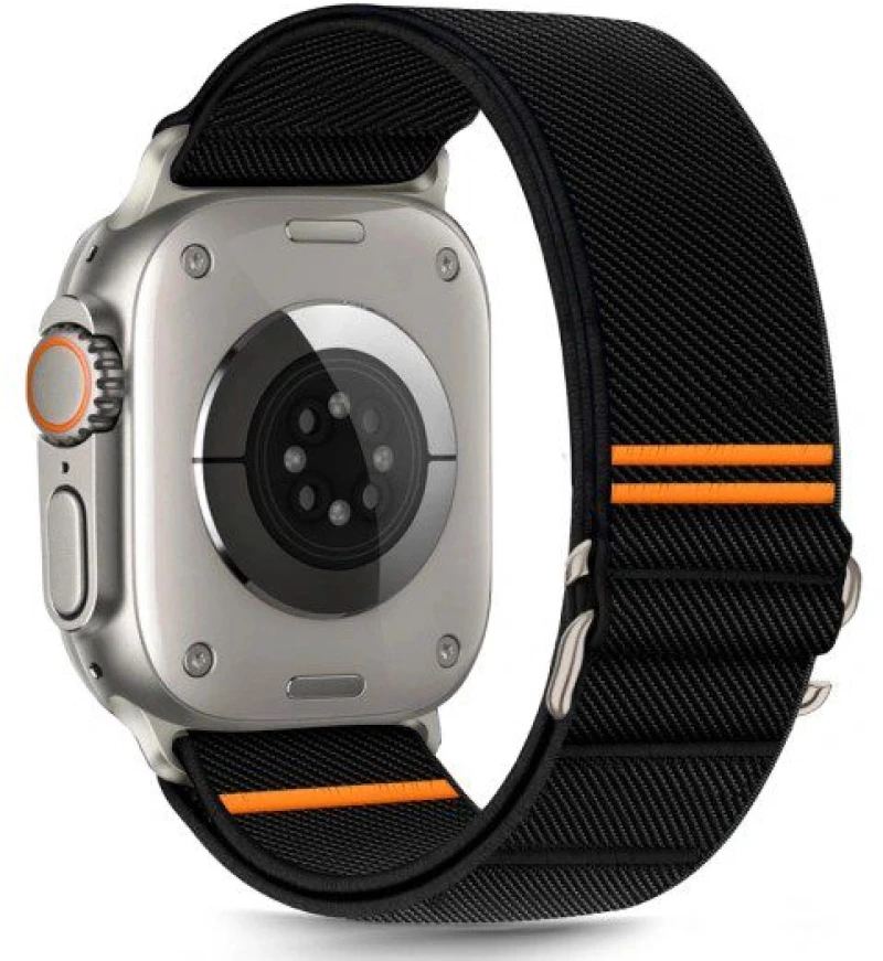 Tech-Protect® Λουράκι Υφασμάτινο για Apple Watch 44/45/49mm- Μαύρο