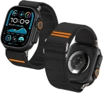 Tech-Protect® Λουράκι Υφασμάτινο για Apple Watch 44/45/49mm- Μαύρο