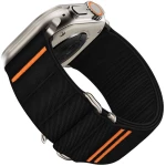 Tech-Protect® Λουράκι Υφασμάτινο για Apple Watch 44/45/49mm- Μαύρο