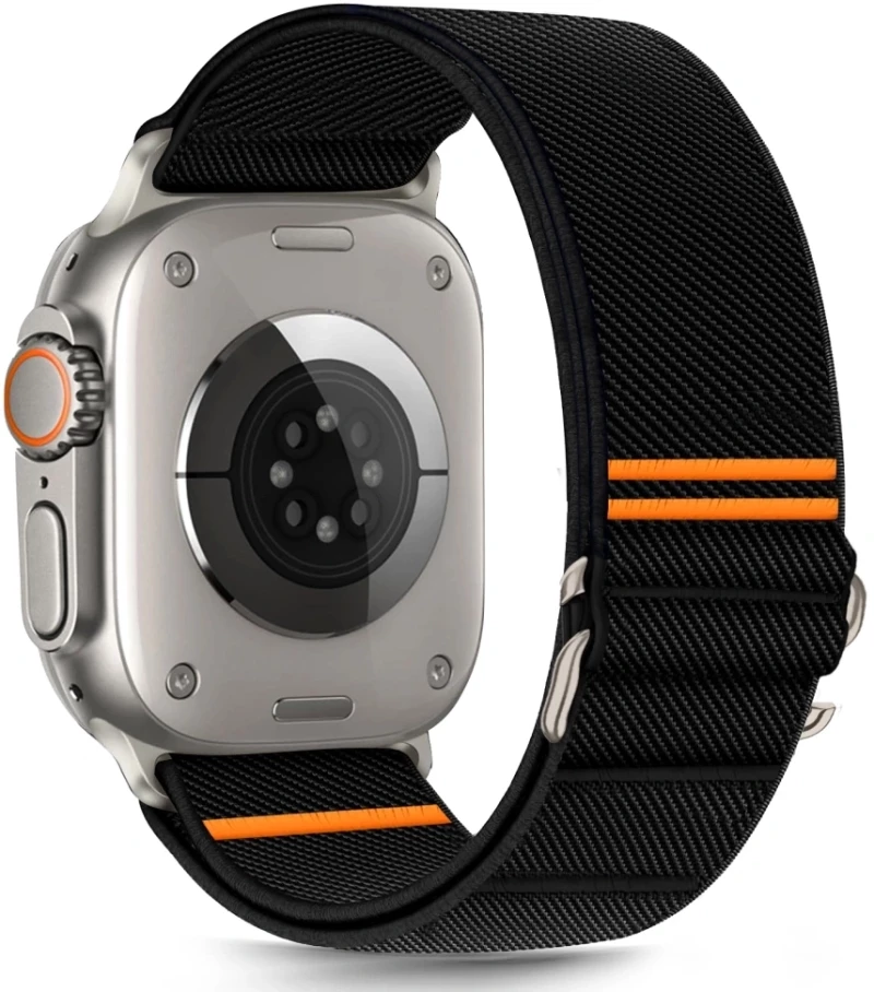 Tech-Protect® Λουράκι Υφασμάτινο για Apple Watch 44/45/49mm- Μαύρο