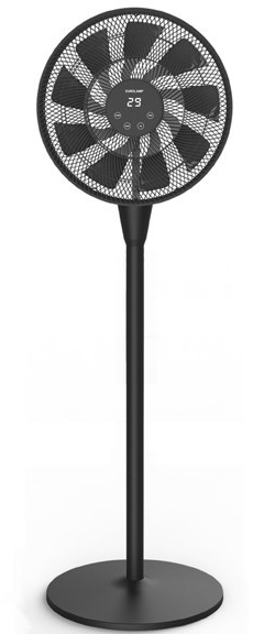 Eurolamp Ανεμιστήρας Με Ορθοστάτη Φ40cm DC 25W Και Κοντρόλ Μαύρος 300-20021