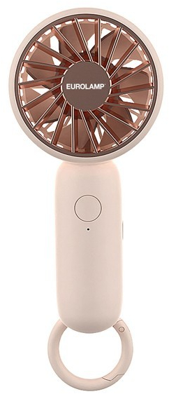 Eurolamp Ανεμιστήρας Χειρός Επαναφορτιζόμενος Φ6cm 2.5W Ροζ 300-20545