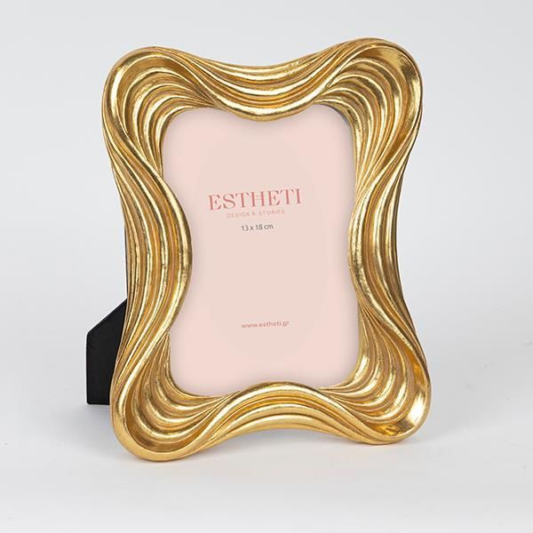 Estheti Κορνίζα 13x18cm Πολυρητίνης 19.2x3.7x23cm Χρυσαφί 756-12160