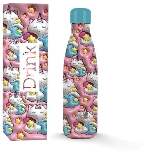 Παγούρι Ισοθερμικό I Drink ID0455 Therm Bottle 500ml 3D Unicorn