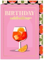 Ευχετήρια Κάρτα Γενεθλίων ''Birthday Celebrations" Cocktail RT087-1