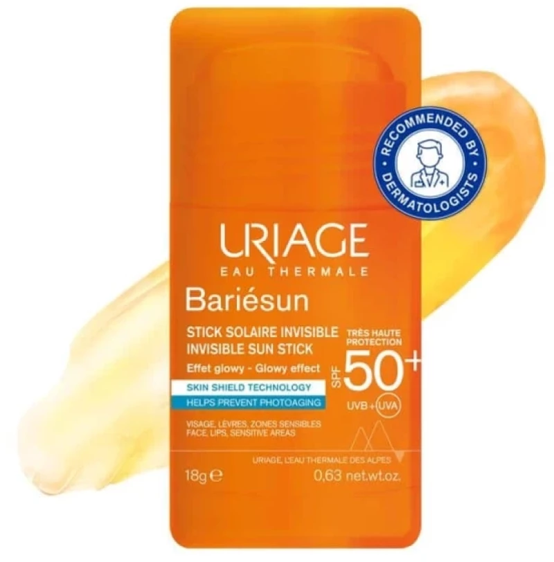 URIAGE bariesun spf50+ invisible sun stick αντηλιακό stick υψηλής προστασίας 18gr