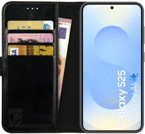 Θήκη Samsung Galaxy S25 Rosso Element PU Πορτοφόλι - Black (8719246463082)