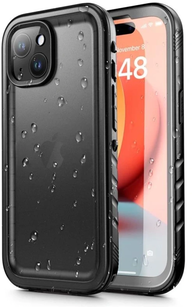Tech-Protect Shellbox IP68 Αδιάβροχη Θήκη Προστασίας για iPhone 15 - Μαύρο