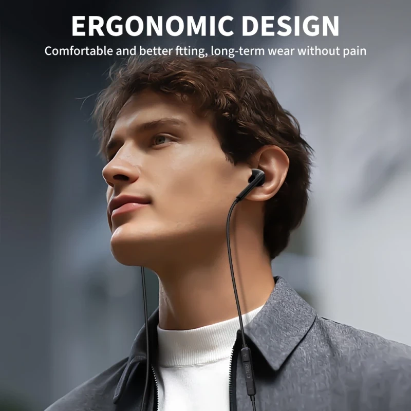 Tech-Protect Ultraboost In-ear Handsfree Ακουστικά με Βύσμα USB-C - Μαύρο