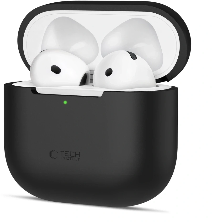 Tech-Protect Silicone Θήκη Σιλικόνης για Apple AirPods 4 - Μαύρο