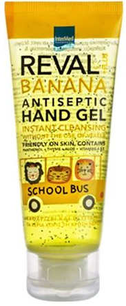 Intermed Reval Plus Banana Kids Antiseptic Hand Gel - Παιδικό Αντισηπτικό Χεριών,75ml