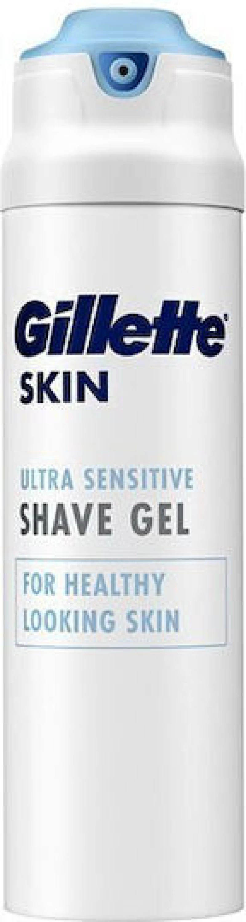 GILLETTE Skin Ultra Sensitive Gel Ξυρίσματος Με Βούτυρο Καριτέ & Βιταμίνη Ε 200ml
