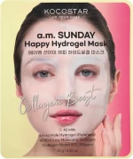 KOCOSTAR Sunday Happy Hydrogel Mask Micro-hole Μάσκα Υδρογέλης Με Θαλάσσιο Κολλαγόνο 25g
