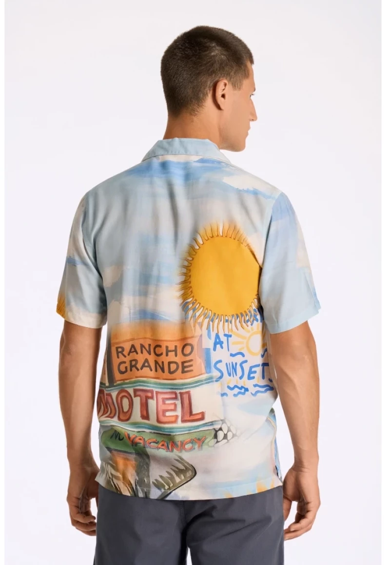 Lindbergh Man Printed Shirt