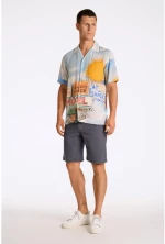 Lindbergh Man Printed Shirt
